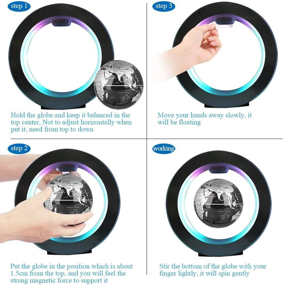Floating Magnetic Levitation Globe Light