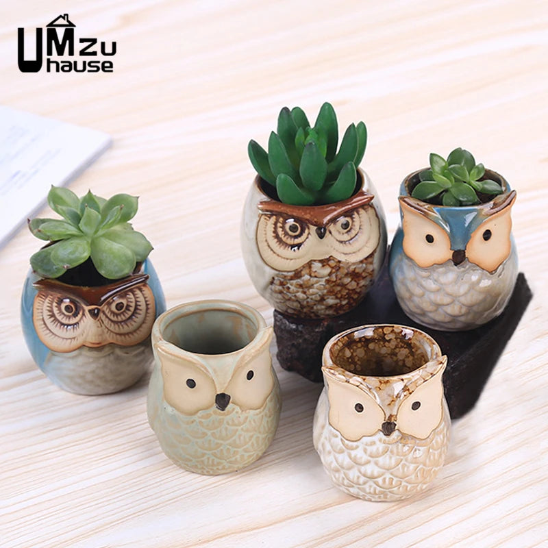 Mini Owl Flower Pot