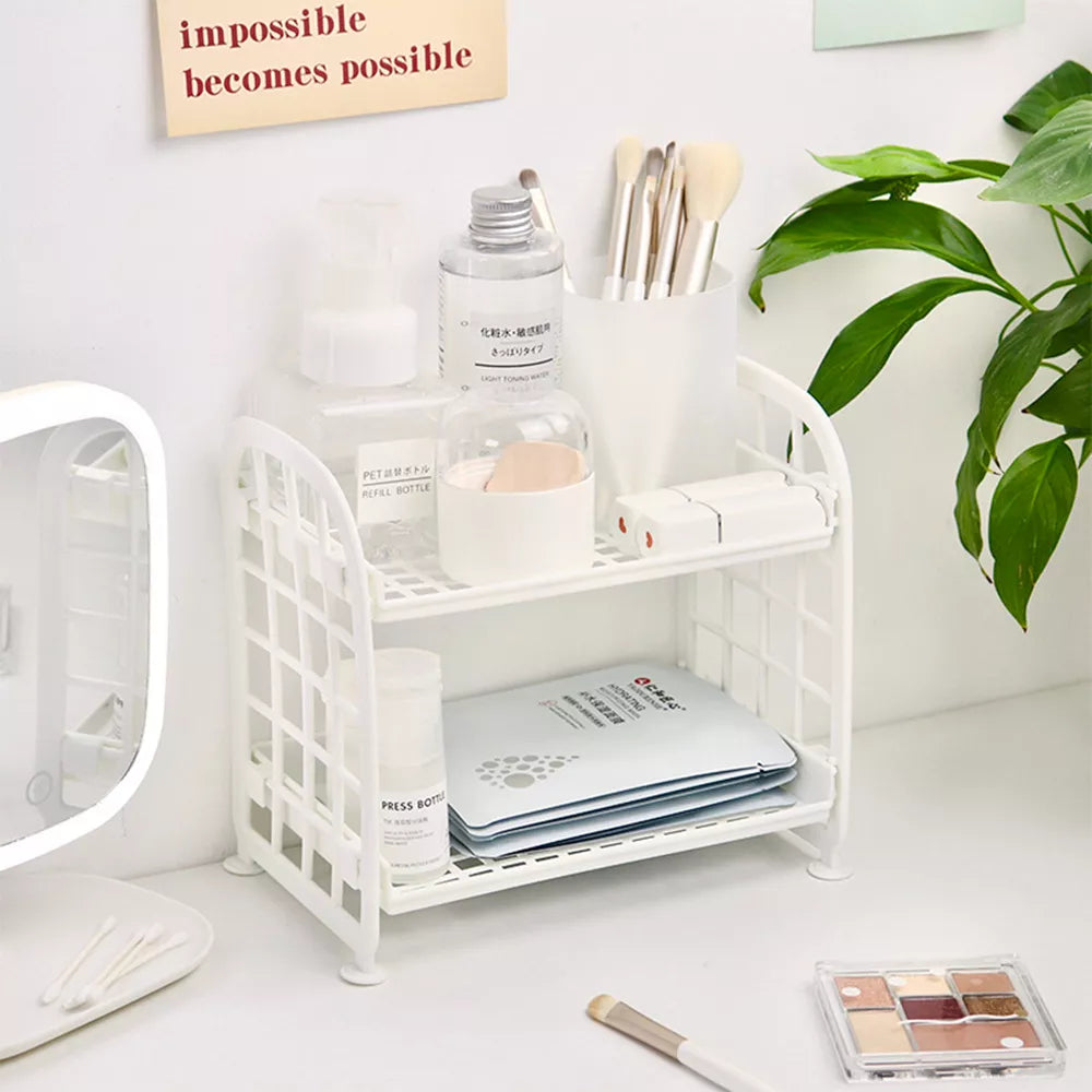 Double Layer Hollow Shelf Rack