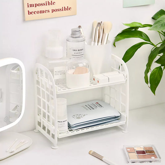 Double Layer Hollow Shelf Rack