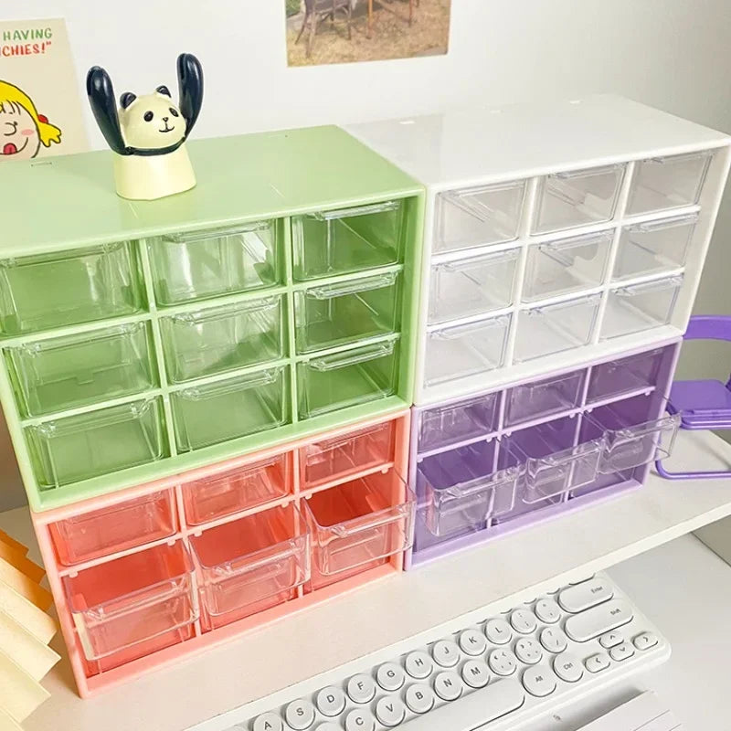 Desktop 9 Grid Storage Boxes