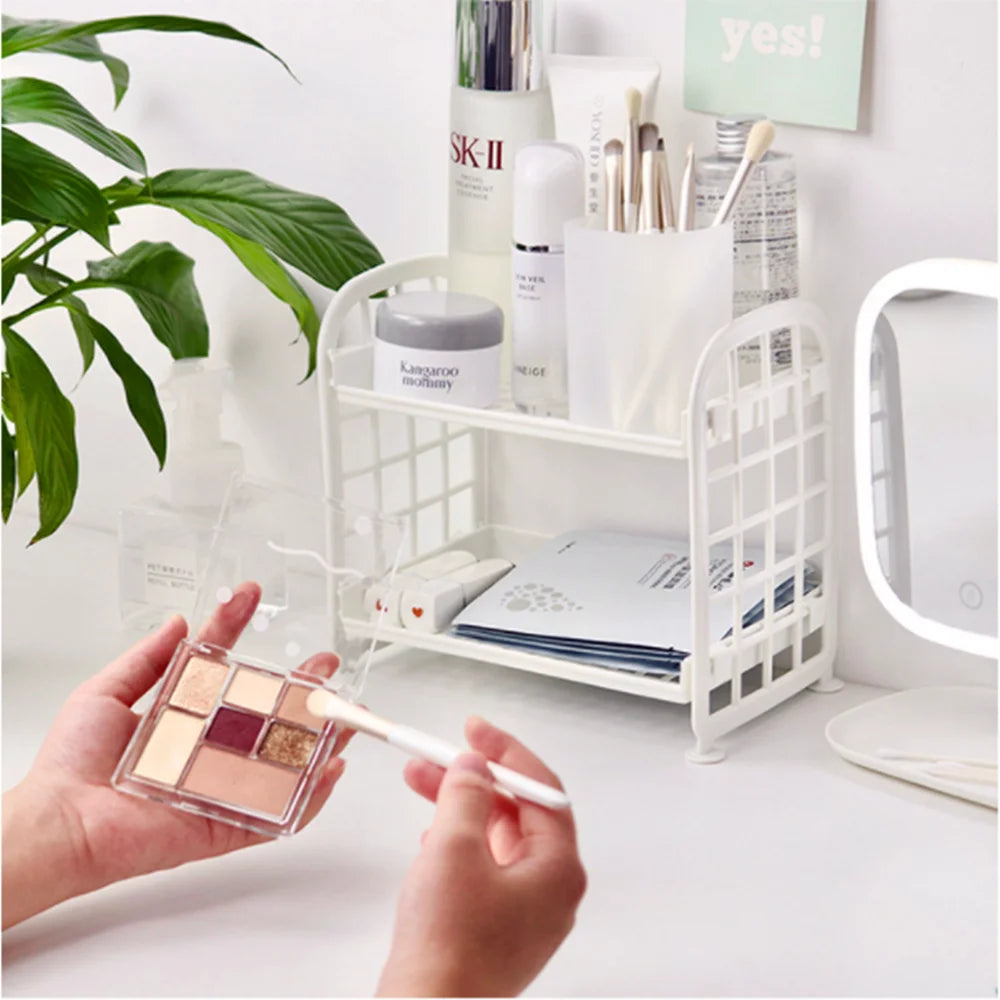 Double Layer Hollow Shelf Rack