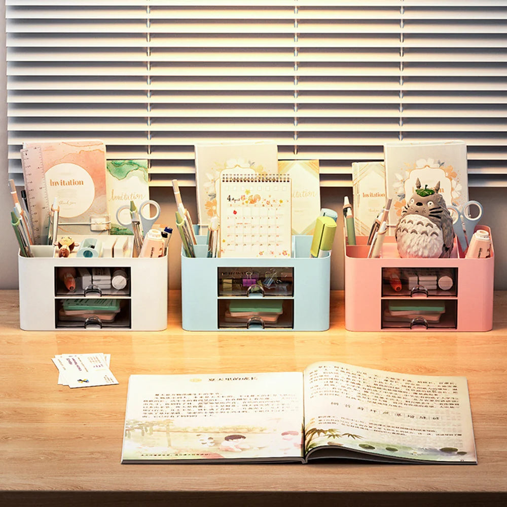 Multi Functional Desk Storage Box