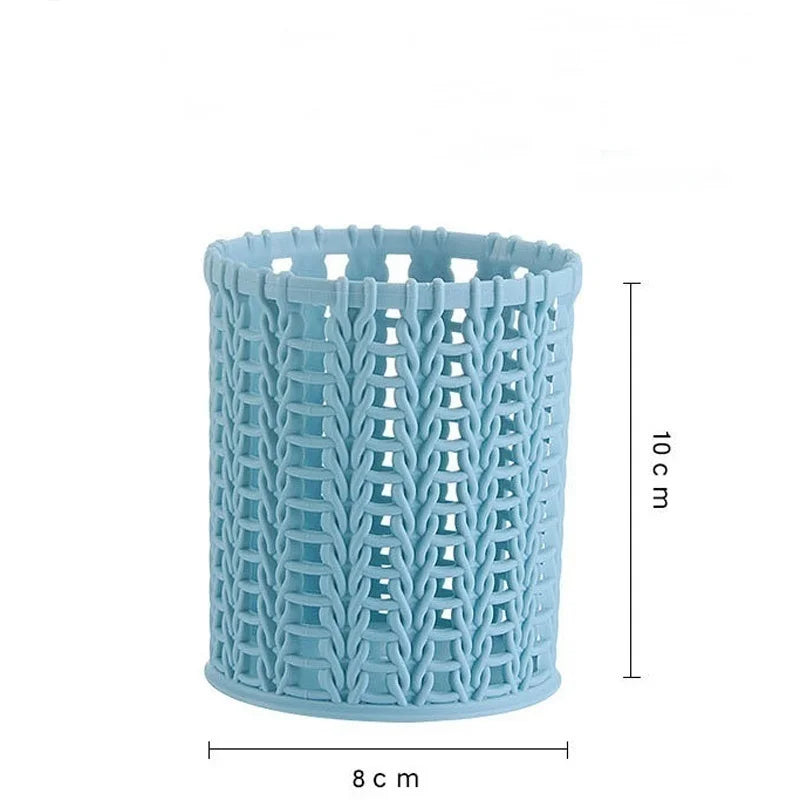 Rattan Plastic Pen Holder